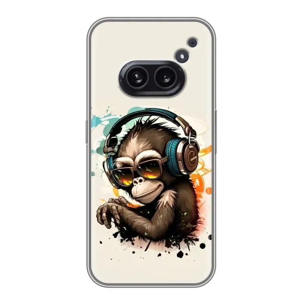 Чехол с принтом «Макака в наушниках» для Nothing Phone 2a Чехол с принтом «Макака в наушниках» для Nothing Phone 2a