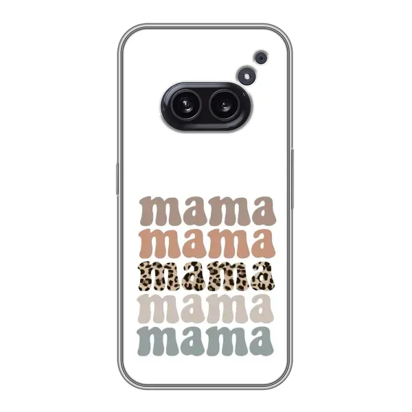 Чехол с принтом «Текстовый коллаж мама» для Nothing Phone 2a