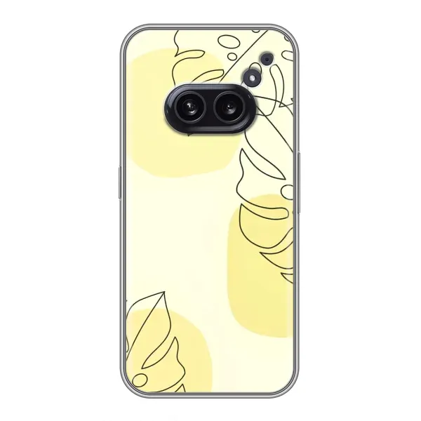 Чехол с принтом «Желтая монстера арт» для Nothing Phone 2a