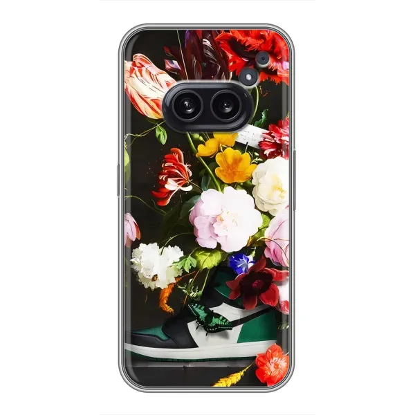 Чехол с принтом «Nike цветы» для Nothing Phone 2a