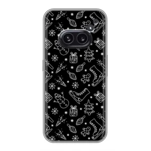 Новогодние, Праздничные Чехлы для Nothing Phone 2a - 2024 год (Новогодний фон)