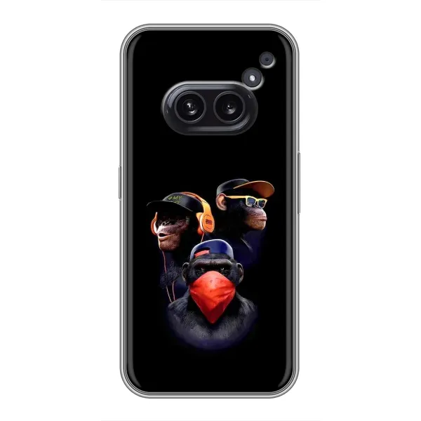 Чехол с принтом «Три обезьяны» для Nothing Phone 2a Чехол с принтом «Три обезьяны» для Nothing Phone 2a