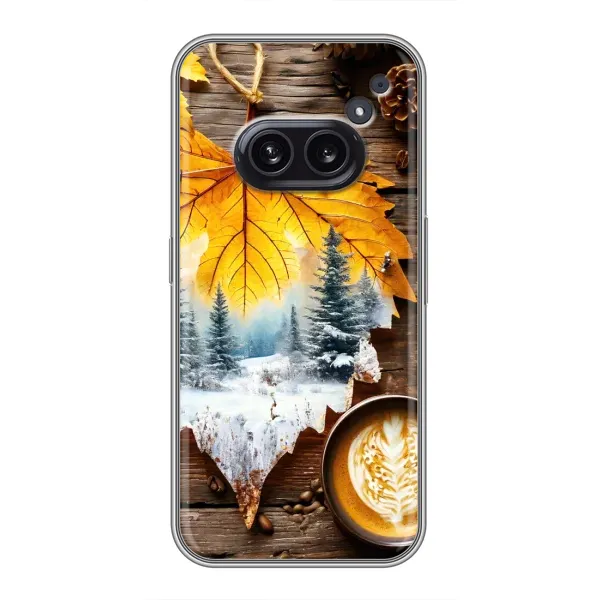 Чехол с принтом «Осенне-зимний кофе» для Nothing Phone 2a