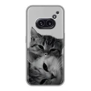 Чехол с рисунком кот на Nothing Phone 2a (Пара котов)