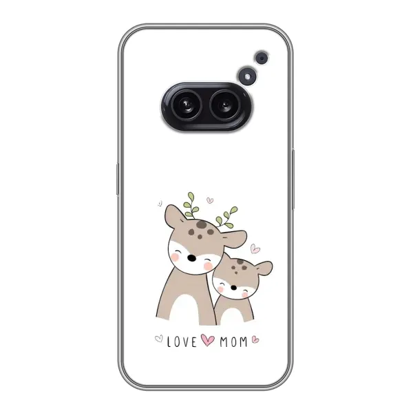 Чехол с принтом «Оленята мама и малыш» для Nothing Phone 2a