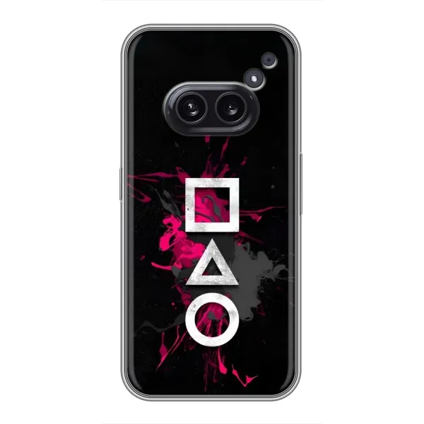 Чехол с принтом «Символы Игра кальмара» для Nothing Phone 2a Чехол с принтом «Символы Игра кальмара» для Nothing Phone 2a