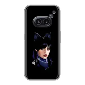 Чехлы Венсдей на Nothing Phone 2a Уэнсдей (AlphaPrint) (серьезная Уэнздей)