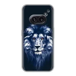 Чохол з картинкою ЛЕВ для Nothing Phone 2a (VPrint) (Синій Лев)