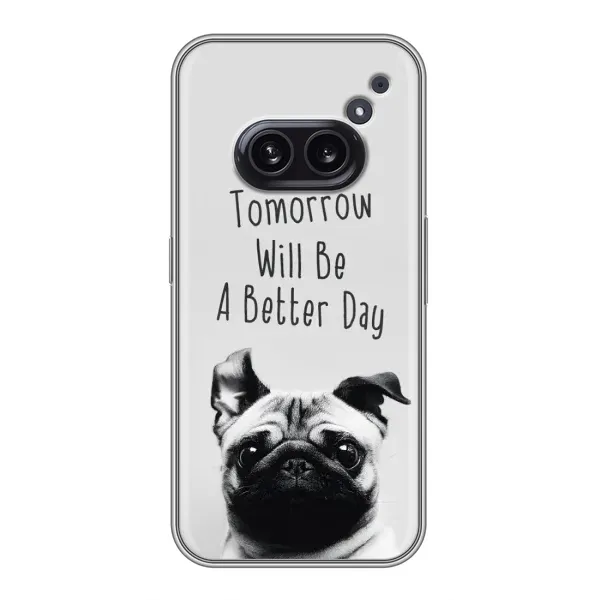Чехол с принтом «Смешной Мопс» для Nothing Phone 2a