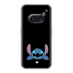 Чехол с принтом Стич на Nothing Phone 2a (Стич на черном)