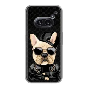 Чехлы с крутыми принтами для Nothing Phone 2a - (PREMIUMPrint) (Стильная собака)