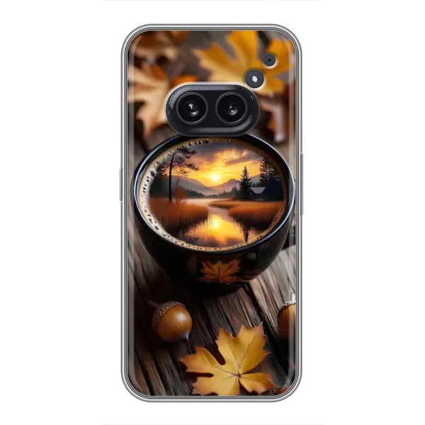 Чехол с принтом «Темный кофе» для Nothing Phone 2a