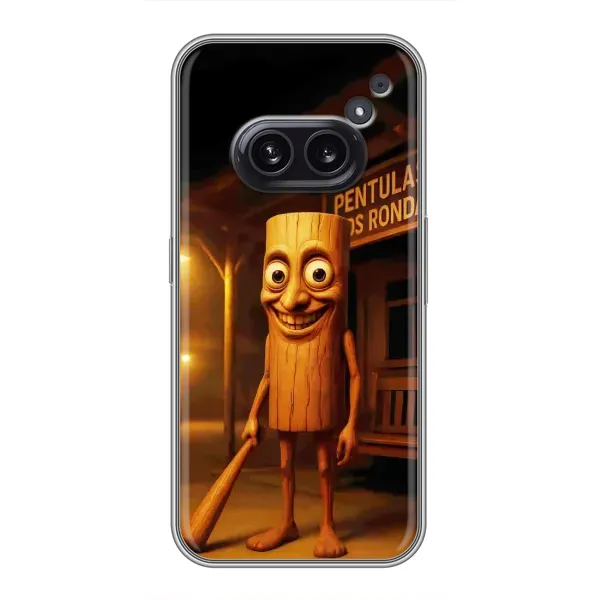 Чехол с принтом «Тунг тунг сахур» для Nothing Phone 2a Чехол с принтом «Тунг тунг сахур» для Nothing Phone 2a