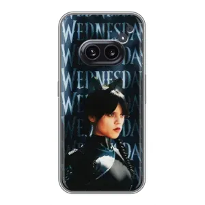 Чехлы Венсдей на Nothing Phone 2a Уэнсдей (AlphaPrint) (Уэнздей кошка)