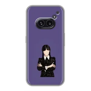 Чехлы Венсдей на Nothing Phone 2a Уэнсдей (AlphaPrint) (Уэнздей в черном)