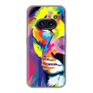 Чохол з картинкою ЛЕВ для Nothing Phone 2a (VPrint) (Яскравий Лев)