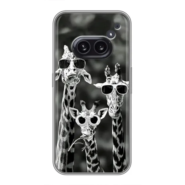 Чехол с принтом «Жирафы в очках» для Nothing Phone 2a Чехол с принтом «Жирафы в очках» для Nothing Phone 2a