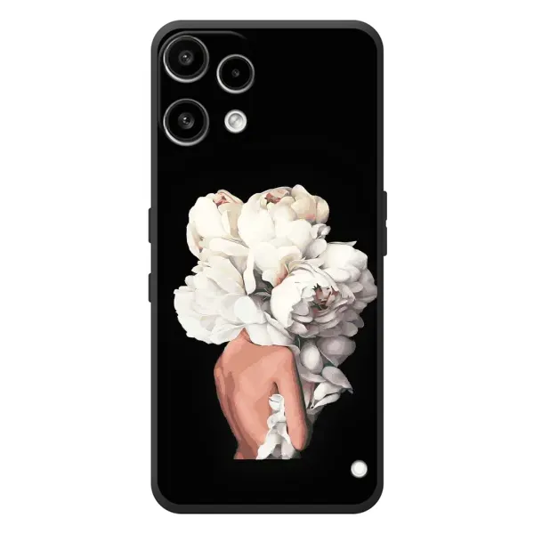 Чехол с принтом «Белые цветы» для Nothing Phone (3a) Lite