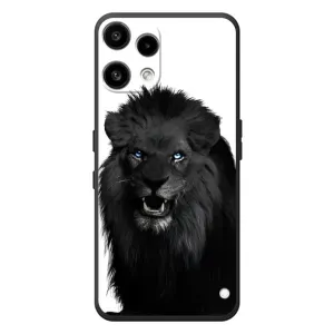 Чехлы с картинками животных Nothing Phone (3a) Lite (Черный ЛЕВ)