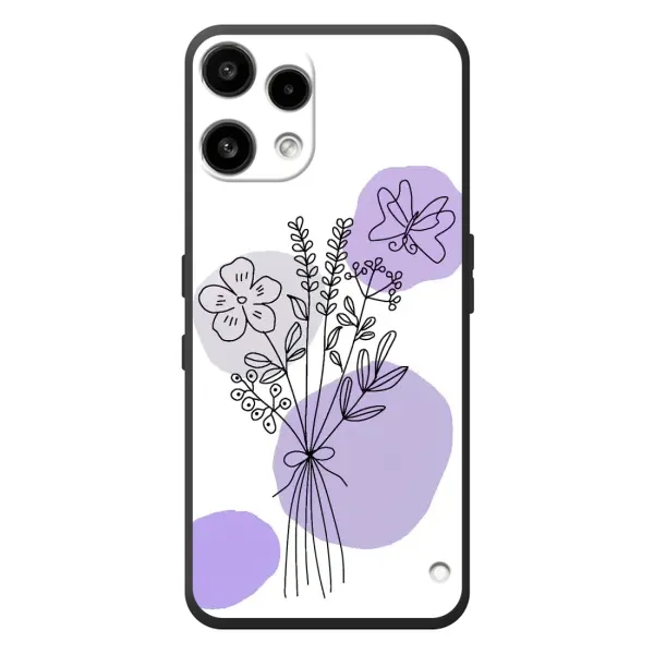 Чохол з принтом «Букет фіолетова абстракція» для Nothing Phone (3a) Lite
