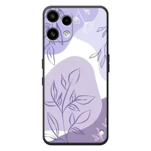 Силиконовый чехол с принтом в цветах на Nothing Phone (3a) Lite
