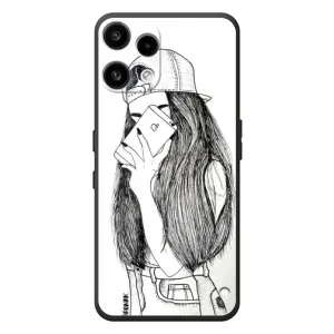 Чехол с печатью для Nothing Phone (3a) Lite - (Мода) (AlphaPrint) (Фото девочки)