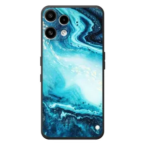 Чехол с принтом «Голубой мрамор» для Nothing Phone (3a) Lite