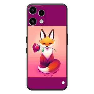 Чехлы с картинкой Лисички для Nothing Phone (3a) Lite (VPrint) (Лисичка с розочкой)