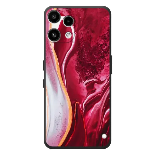 Чехол с принтом «Мрамор красный» для Nothing Phone (3a) Lite
