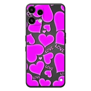 Чохол з принтом «Pink hearts» для Nothing Phone (3a) Lite