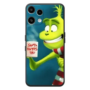 Рождественские Чехлы для Nothing Phone (3a) Lite (VPrint) (Зеленый Гринч)