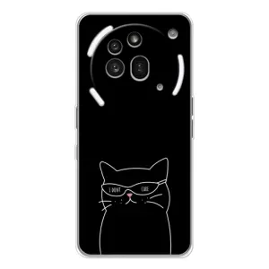 Чохол з малюнком кіт на Nothing Phone (3a) Pro (Байдужий кіт)