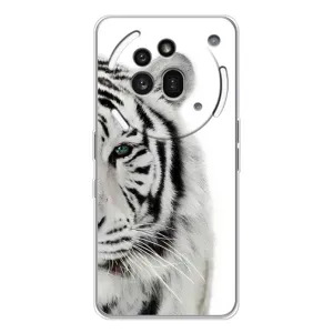 Чохли з картинкою животних Nothing Phone (3a) Pro (Білий Тигр)