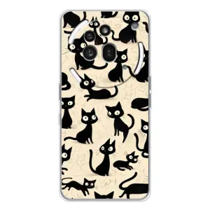 Чохол з малюнком кіт на Nothing Phone (3a) Pro (Чорні коти)