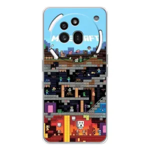 Чохол Майнкрафт на Nothing Phone (3a) Pro (AlphaPrint) Minecraft (фон Minecraft)