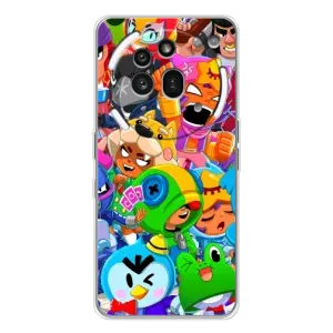 Чехол для Nothing Phone (3a) Pro Бравл Старс (VPrint) (Герої Бравл Старс)