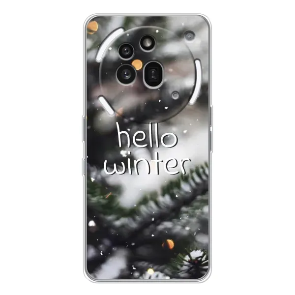 Чехол с принтом «Hello winter» для Nothing Phone (3a) Pro