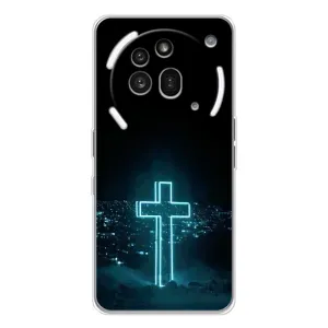 Християнські Чохли для Nothing Phone (3a) Pro (AlphaPrint) (Хрест і місто)