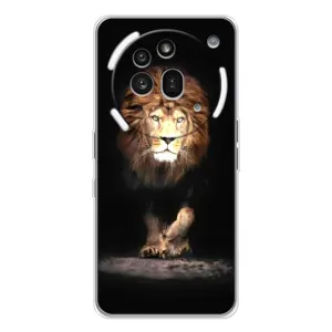 Чохол з картинкою ЛЕВ для Nothing Phone (3a) Pro (VPrint) (Лев)
