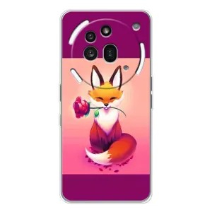 Чохли з картинкою Лисичка для Nothing Phone (3a) Pro (VPrint) (Лиса з трояндою)