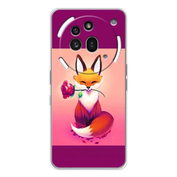 Чохол з принтом «Лиса з трояндою» для Nothing Phone (3a) Pro