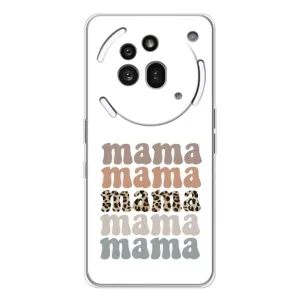 Чехлы для мамы на Nothing Phone (3a) Pro (Текстовый коллаж мама)
