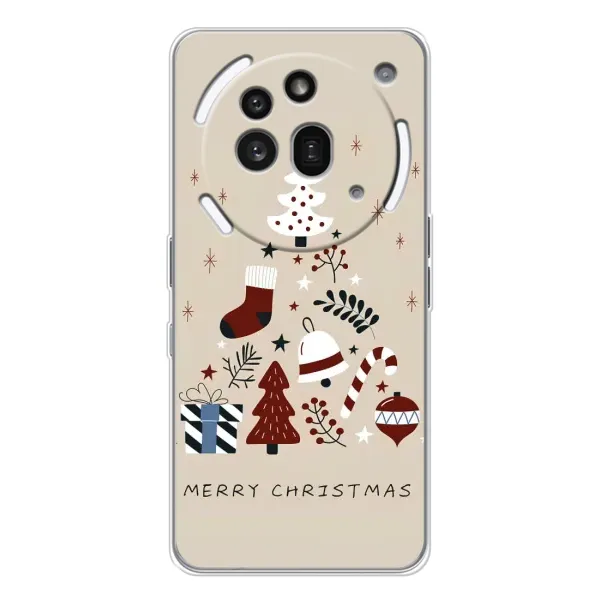 Чехол с принтом «Merry Christmas» для Nothing Phone (3a) Pro