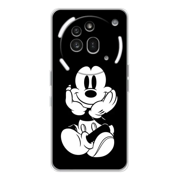 Чохол з принтом «Маус на чорному» для Nothing Phone (3a) Pro Чохол з принтом «Маус на чорному» для Nothing Phone (3a) Pro
