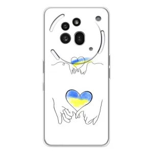 Чехол для Патриота Украины Nothing Phone (3a) Pro - (AlphaPrint) (Мир Украине)