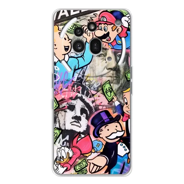 Чехол с принтом «Monopoly man» для Nothing Phone (3a) Pro