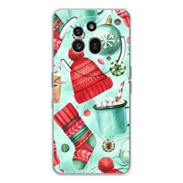 Чехол с принтом «Одежда НГ» для Nothing Phone (3a) Pro Чехол с принтом «Одежда НГ» для Nothing Phone (3a) Pro