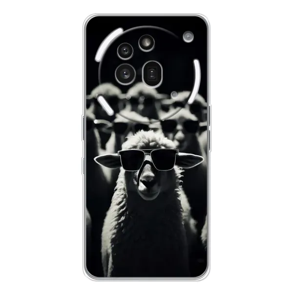 Чохол з принтом «Овечка в окулярах» для Nothing Phone (3a) Pro