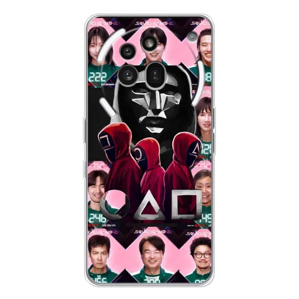 Чохол з принтом «Учасники Гра кальмара» для Nothing Phone (3a) Pro Чохол з принтом «Учасники Гра кальмара» для Nothing Phone (3a) Pro