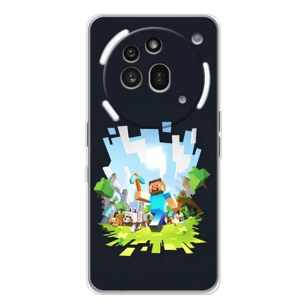 Чехол с принтом «персонажи Minecraft» для Nothing Phone (3a) Pro
